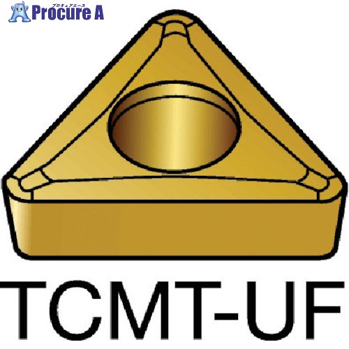 SANDVIK コロターン107 旋削用ポジチップ(130) 235 TCMT 11 02 02-UF 235 (130) 10個 ■▼579-2967 【送料都度見積】 ●KO521