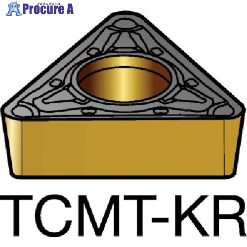 SANDVIK コロターン107 旋削用ポジチップ(120) 3210 TCMT 11 03 12-KR 3210 (120) 10個 ■▼579-3394 【送料都度見積】 ●KO521