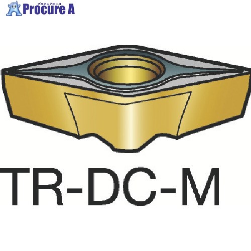 SANDVIK コロターンTR 旋削用ポジ・チップ(310) 2025 TR-DC1312-M 2025 (310) 10個 ■▼603-6805 【送料都度見積】 ●KO521