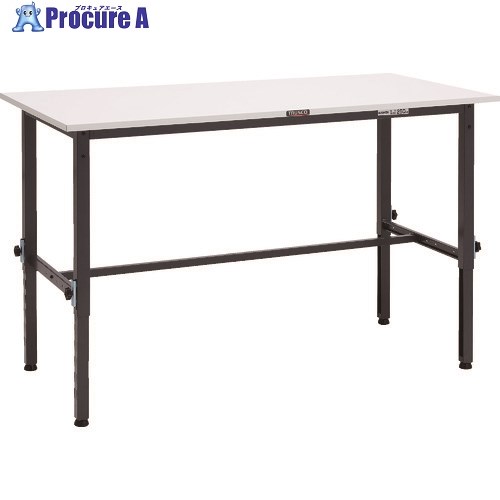 TRUSCO 軽掛け目御役目台高さ自然調整式(150kg)AEM型 1500X600XH650～950 基本原則手合い まっ黒い薄墨色色 AEM-1560 DG 1台 ■▼868-8632 DIY・工具-花・ガーデン・DIY-作業台