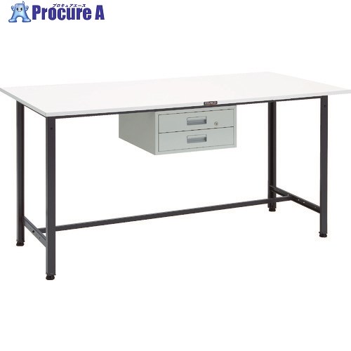 TRUSCO 軽荷重立作業台(300kg)HAE型 1800X900XH900 2段引出付 ダークグレー色 HAE-1809F2 DG 1台 ■▼868-8672