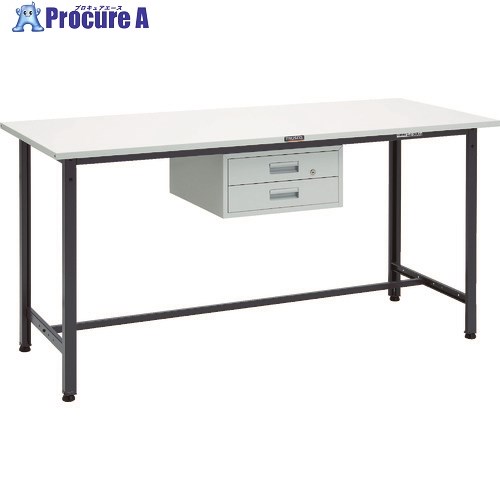 TRUSCO 軽荷重立作業台(300kg)HAE型 1800X750XH900 2段引出付 ダークグレー色 HSAE-1800F2 DG 1台 ■▼868-8720