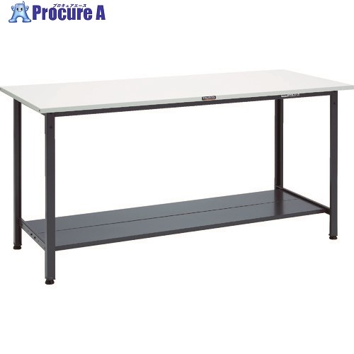 TRUSCO 軽荷重立作業台(300kg)HAE型 1800X750XH900 下棚2枚付 ダークグレー色 HSAE-1800LT2 DG 1台 ■▼868-8721