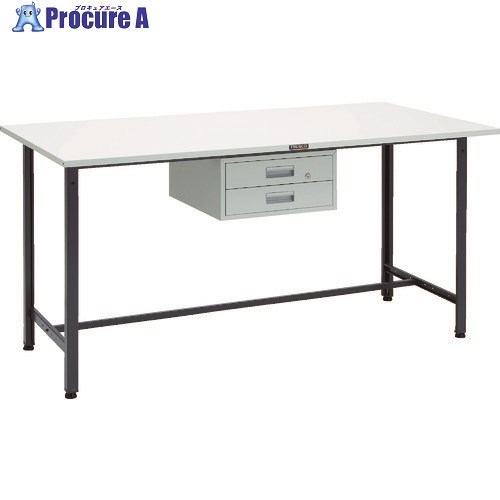 TRUSCO 軽荷重立作業台(300kg)HAE型 1800X900XH900 2段引出付 ダークグレー色 HSAE-1809F2 DG 1台 ■▼868-8725 ｜プロキュアエース