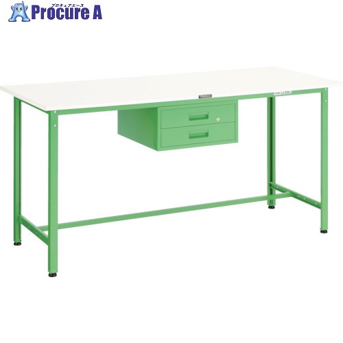 TRUSCO 軽荷重立作業台(300kg)HAE型 1800X750XH900 2段引出付 ホワイト色 HAE-1800F2 W 1台 ■▼770-2060 39,313円