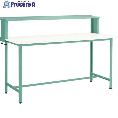TRUSCO 軽荷重立作業台(300kg)HAE型 900X600XH1204(全高) 上棚付 ホワイト色 HRAE-0960YURB W 1台 ■▼770-2205