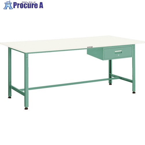 TRUSCO 軽荷重作業台(300kg)AE型 1800X750XH740 1段引出付 ダークグレー色 RAE-1800F1 DG 1台 ■▼770-2612