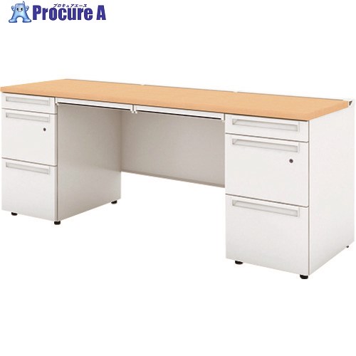 PLUS 779621)US 両袖机UR-186A-33 WM/W4 UR-186A-33 WM/W4 1台 ■▼210-0527 【貨物輸送都度積もり書き】