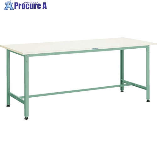 TRUSCO 軽荷重作業台(300kg)AE型 1500X600XH740 基本タイプ グリーン色 AE-1560 1台 ■▼238-5627