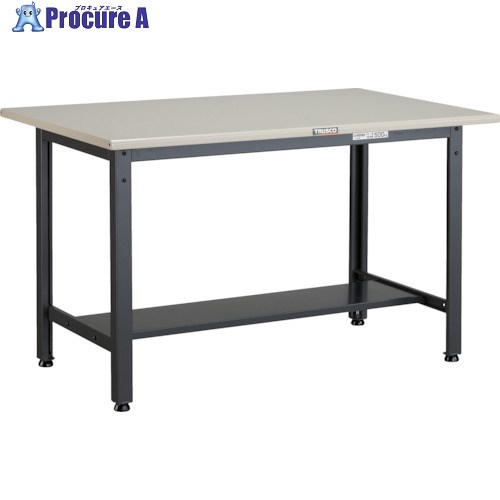 TRUSCO 中荷重作業台(500kg)AEW型 900X600XH740 基本タイプ ダークグレー色 AEWS-0960 (900X600MM 500KG) 1台 ■▼285-0052