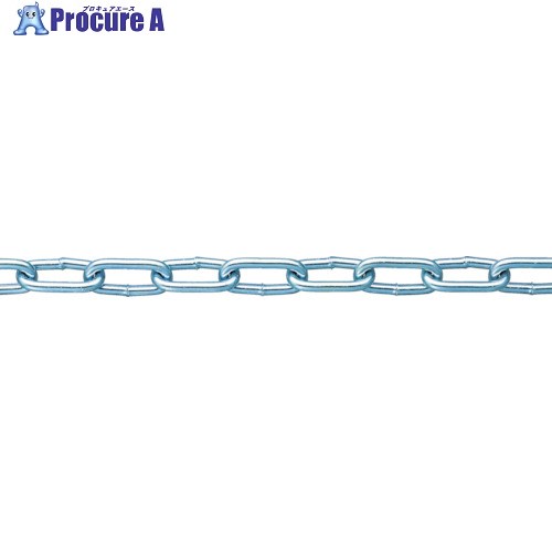 ニッサチェイン 鉄ユニクロ溶接リンクチェイン 4mm×30m IW40 UC 1個 ▼849-0385