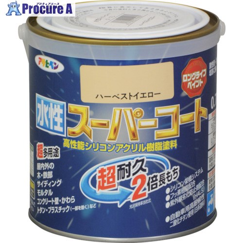 アサヒペン 水溶性百貨店厚地の外套 0.7L ハー限りない黄色 414281 6個 ■▼125-0276 【貨物輸送都度積もり書き】