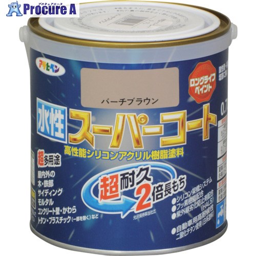アサヒペン 水溶性百貨店厚地の外套 0.7L バーチブラウン 414380 6個 ■▼125-0280 【貨物輸送都度積もり書き】