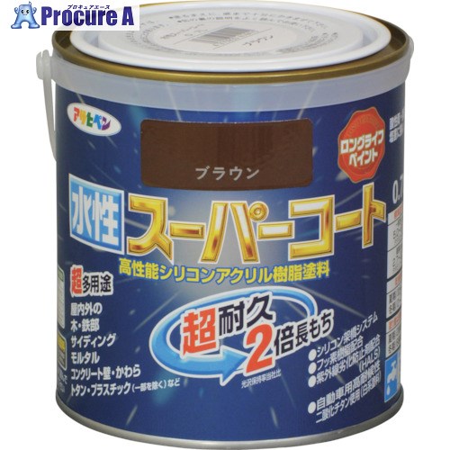 アサヒペン 水溶性百貨店厚地の外套 0.7L 赤銅色 414410 6個 ■▼125-1833 【貨物輸送都度積もり書き】