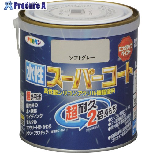 アサヒペン 水溶性百貨店厚地の外套 0.7L ホンブルグ帽薄墨色 414588 6個 ■▼125-1851 【貨物輸送都度積もり書き】