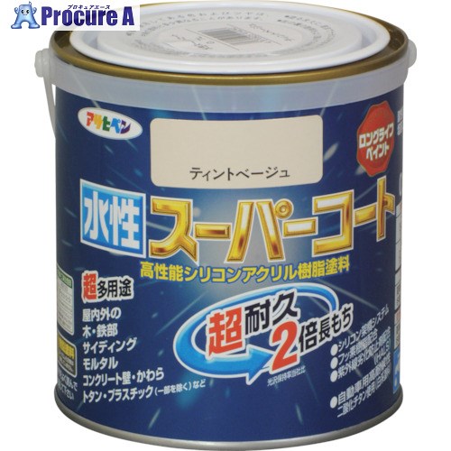 アサヒペン 水溶性百貨店厚地の外套 0.7L ティントベージュ 414243 6個 ■▼125-1869 【貨物輸送都度積もり書き】