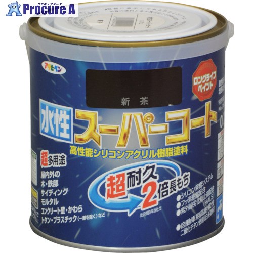 アサヒペン 水溶性百貨店厚地の外套 0.7L 新茶 414458 6個 ■▼125-1891 【貨物輸送都度積もり書き】