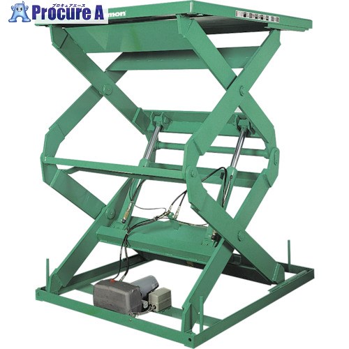 Bishamon テーブルリフト 1TON 均等荷重1000kg 揚程1800mm テーブル寸法1400×850mm 2X10914B 1台 ■▼133-7881 【送料都度見積】 ※車上渡し