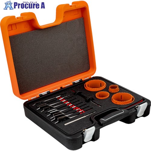 BAHCO バイメタルホールソー＆フラットドリルセット 3835-SET-711 1個 ■▼384-7342 【送料都度見積】｜プロキュアエース