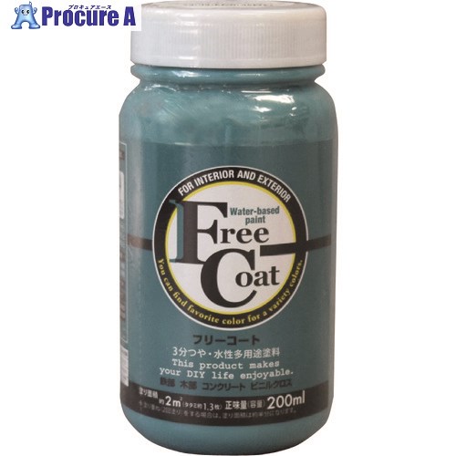 アトムペイント 水性フリーコート 200ML インディアンターコイズ 00001-23154 12本 ■▼205-5927 【送料都度見積】