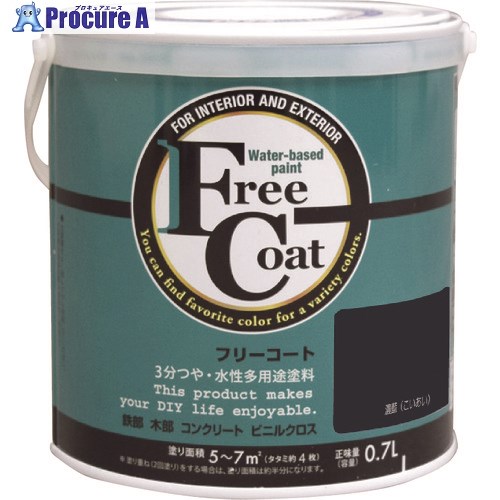 アトムペイント 水性フリーコート 0.7L 濃藍 00001-23223 6缶 ■▼205-5964 【送料都度見積】｜プロキュアエース 12,630円