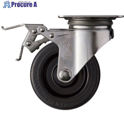 ハンマー トータルロック SUS 自在 SP付 ゴム車(ローラーベアリング) 100mm 315S-RBU100 TL 1個 ■▼472-4225 【送料都度見積】
