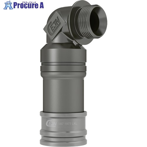 CEJN ウルトラフローカップリング(ソケット)呼径12mm アルミ製 G3/4オネジー90°エルボ EPDM 10-587-1977 1個 ■▼566-3804 【送料都度見積】|プロキュアエース
