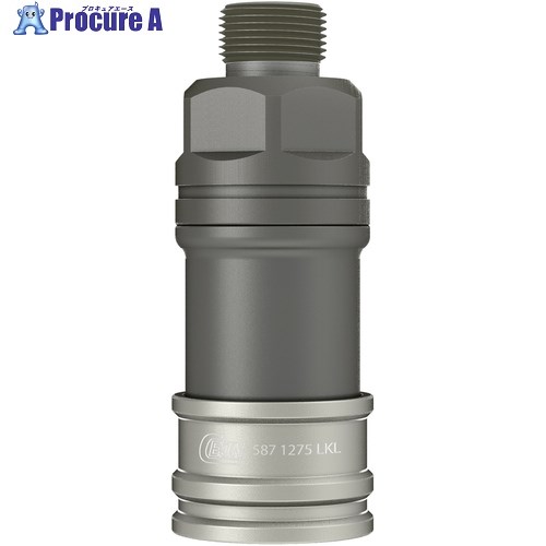 CEJN ウルトラフローカップリング(ソケット)呼径12粍 軽銀製 G3/4オネジ FVMQ 10-587-1287 1個 ■▼566-3870 【貨物輸送都度積もり書き】