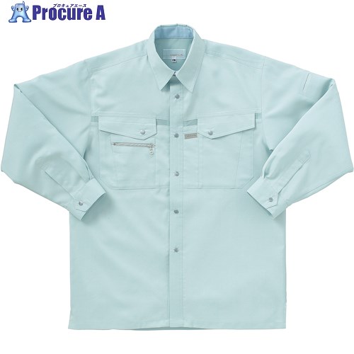 クロダルマ 長袖シャツ パウダーグリン L 25541-85-L 1着 ■▼568-5542 【送料都度見積】