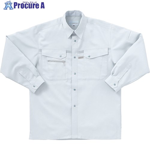 クロダルマ 長袖シャツ シルバーグレー 3L 25541-40-3L 1着 ■▼569-3348 【送料都度見積】