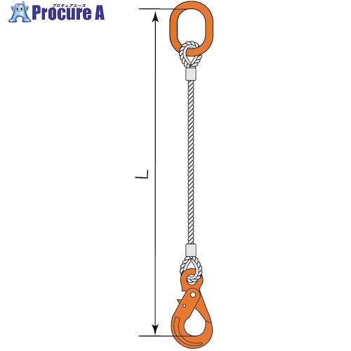 コンドーテック JISロック止ワイヤ φ16×5M LHW・A8W 05221PAPL165 1組 ■▼589-4667 【送料都度見積】