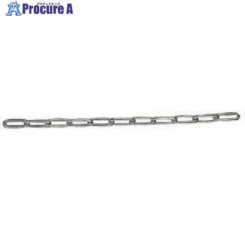 水本 ステンレスチェーン 30m 使用線径d6mm 内長P24mm 6-A 1本 ■▼849-0228 【送料都度見積】 ※車上渡し