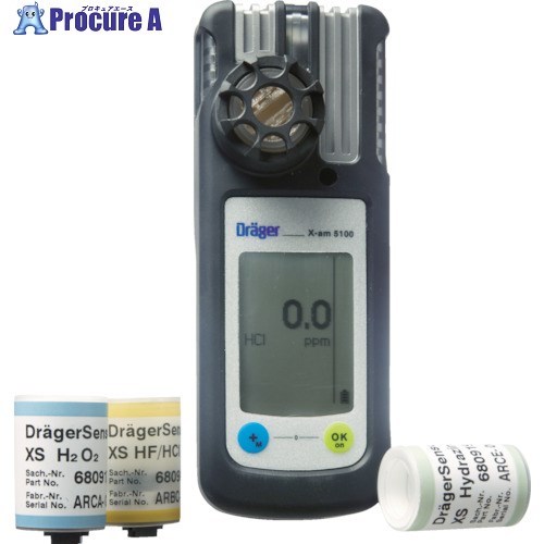 Drager 個人装着型フッ化水素計 X-am 5100 HF 5365524-01 1個 ■▼855-8255