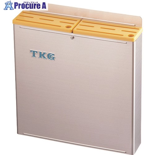 TKG 18-8プラ板付カラーナイフラック 大 Bタイプ 黄 AHU703 1個 ■▼137-5278 【代引決済不可】【送料都度見積】