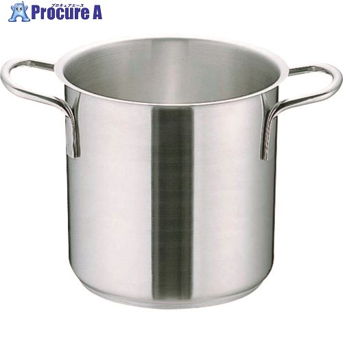 TKG ムラノ インダクション18-8寸胴鍋 (蓋無)50cm AZV7709 1個 ■▼138-7880 【送料都度見積】