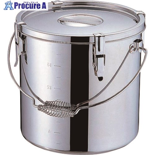 TKG SAモリブデン 目盛付パッキン寸胴鍋 30糎(吊付) AZV7130 1個 ■▼139-5807 【貨物輸送都度積もり書き】
