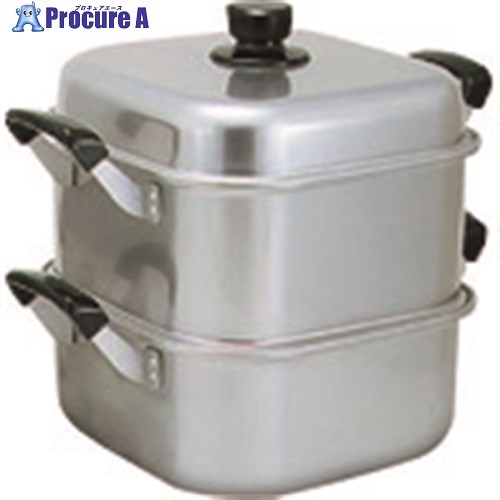 TKG AKAO(アカオ) アルマイト角型蒸器 26cm 一重 AMS71261 1個 ■▼187-0433 【送料都度見積】｜プロキュアエース