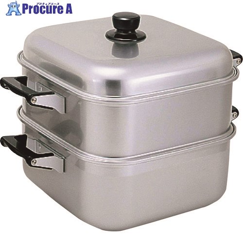 送料無料】TKG AKAO(アカオ) アルマイト角型蒸器 36cm 一重 AMS71361 1