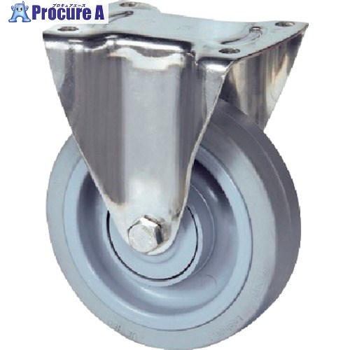 テンテキャスター プレート式キャスター&ldquo;ALPHA&rdquo;(タイヤ痕レスタイプ・ステンレス金具) φ200 固定式 8478UFX200P63 1個 ■▼259-9525 ｜プロキュアエース