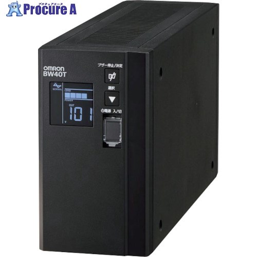 OMRON 常時商用(正弦波)/400VA/250W/縦型 BW40T 1個 ■▼338-9417 【送料都度見積】 ●I586