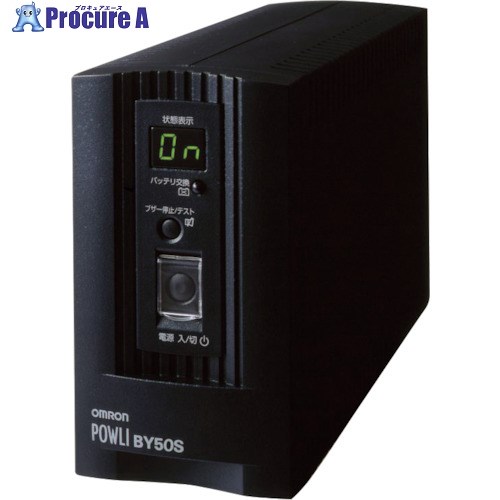 OMRON 常時商用(正弦波)/500VA/300W/縦型 BY50S 1個 ■▼339-4259 【送料都度見積】 ●I586
