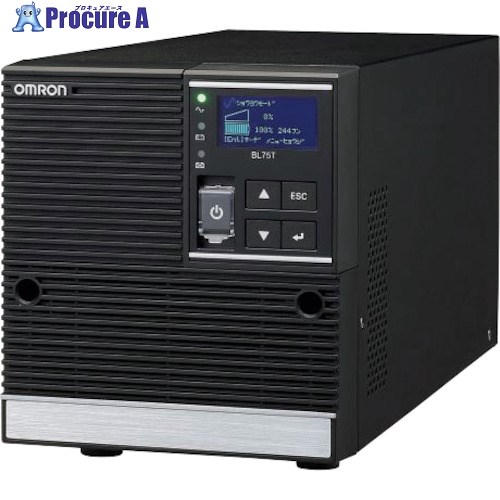 OMRON ラインインタラクティブ/750VA/680W/据置型/リチウムイオン電池搭載 BL75T 1個 ■▼341-3132 【送料都度見積】 ●I586|プロキュアエース