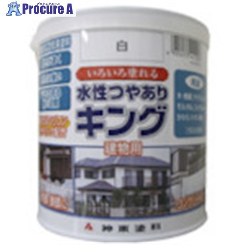 シントー 水性つやありキング 水色 0.7L 4456-0.7 6缶 ■▼851-2059 ※個人宅様送り不可