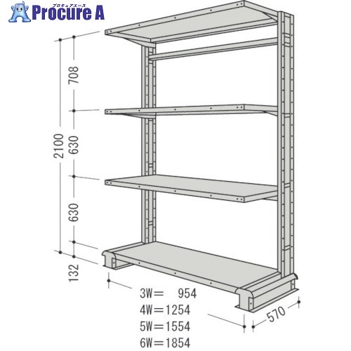 NF キャンチラック単式1連W954D570H2100F4 CR73S-S4 1台 ■▼136-3406 【送料都度見積】