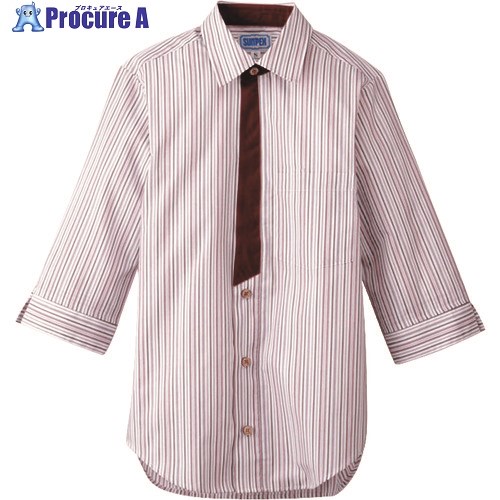 TKG サンペックスイスト 男女兼用七分袖シャツ LL BT-3121 エンジ SSY3805 1個 ■▼192-0573 【送料都度見積】｜プロキュアエース