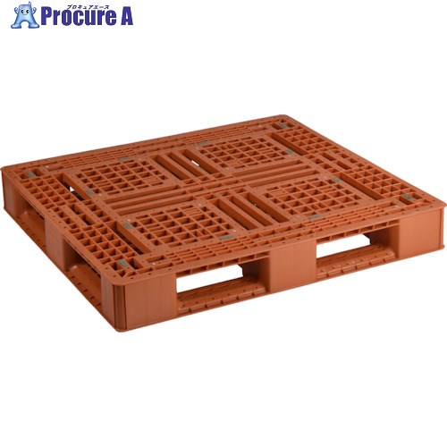 NPC プラスチックパレットFAー1110 片面四方差し ブラウン FA-1110 1枚 ■▼452-6556 【代引決済不可】 10,841円
