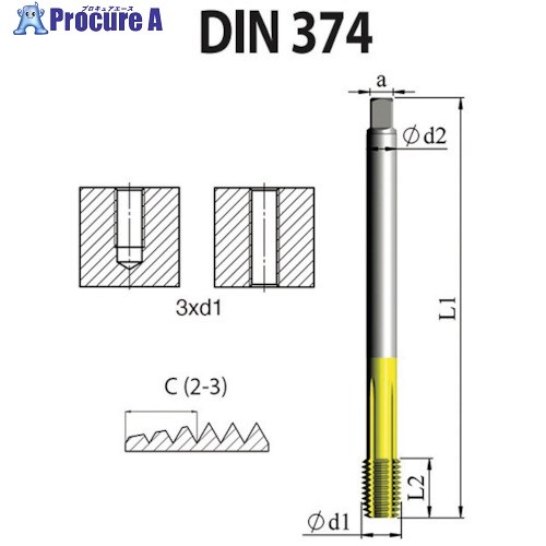 NOGA DIN-374 高性能 転造タップ M16x1.5 XT7 FD4CM16X1.56X7X 5本 ■▼505-1249 【送料都度見積】