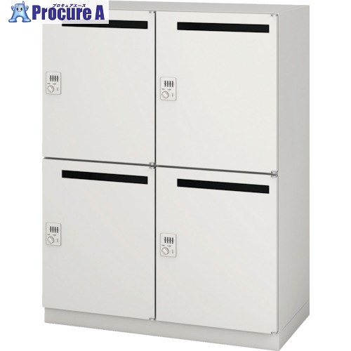 IRIS 扉大スリット穴付き(4人用)ホワイト SSN45PB-4LAB-W 1台 ■▼539-4487 【送料都度見積】|プロキュアエース