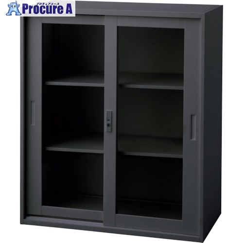 IRIS アクリル引戸書庫 H1050 ブラック SSN45-10SAG-B 1台 ■▼539-7593 【送料都度見積】