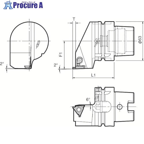 京セラ 練りあわせる製作機用旋削工具 外径溝入れ製作用ホルダ KGBA T63H-KGBAL-22-15 1個 ■▼553-2019 【貨物輸送都度積もり書き】 ●MA515